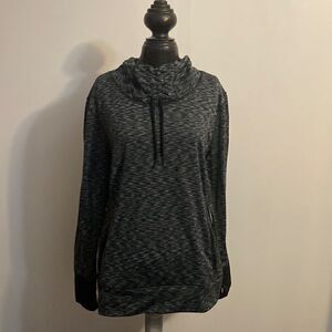 Layer8 Gray/Black cowl neck pullover, size 3X